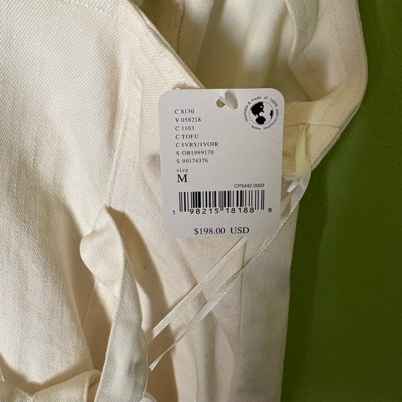 Free People Cream Button-Front Midi Dress - Picture 7 of 7